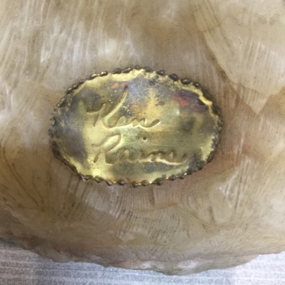 Vintage Metal and Stone Tree Signed - Picture 5 of 7